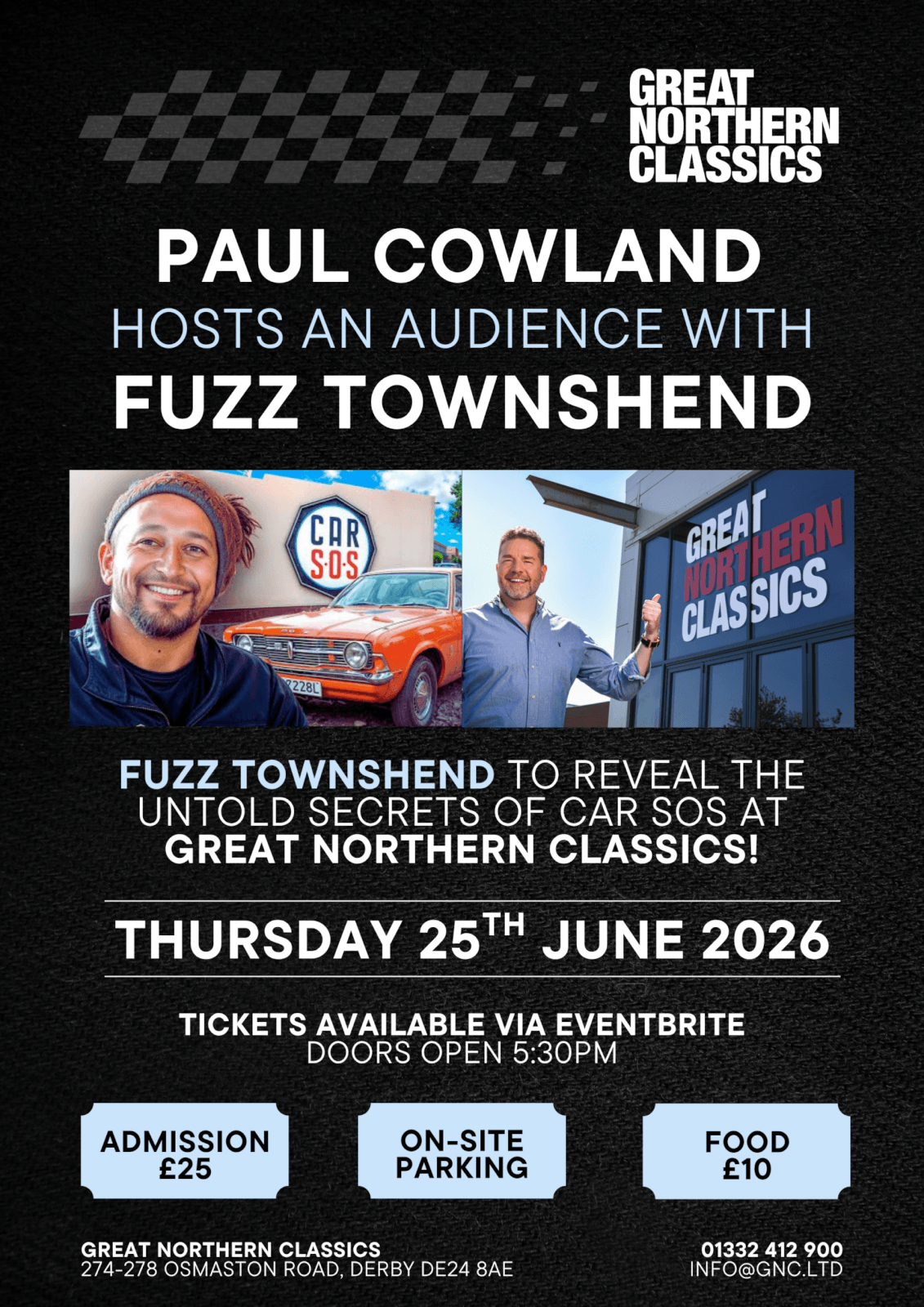 Paul Cowland Hosts an Audience with Fuzz Townshend