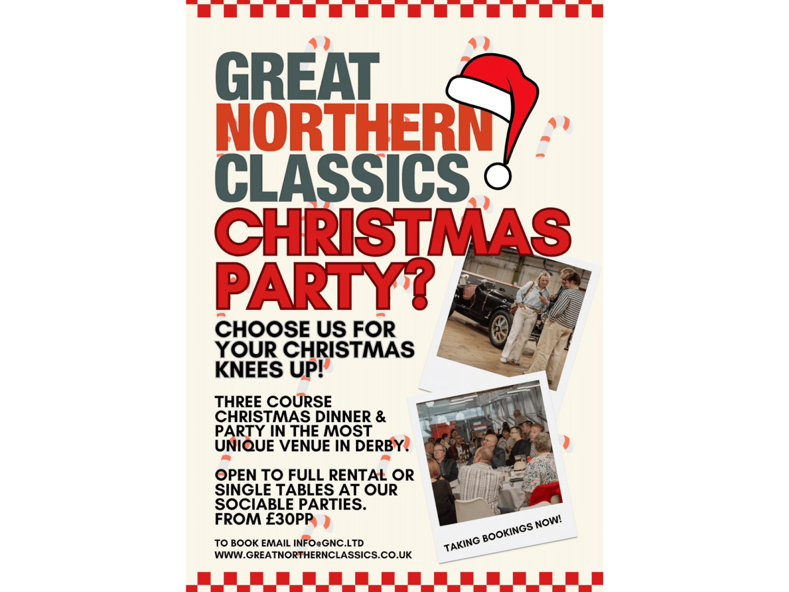 Choose us for your Christmas knees up